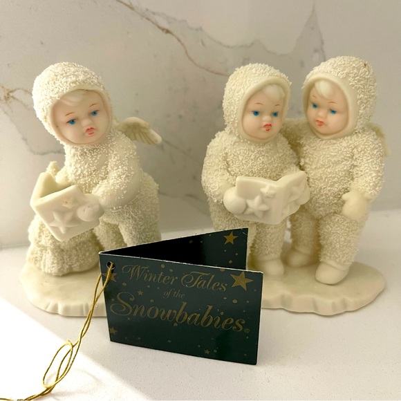 Department 56 Winter Tales of Snowbabies "Twinkle Little Stars" Set - Picture 3 of 10